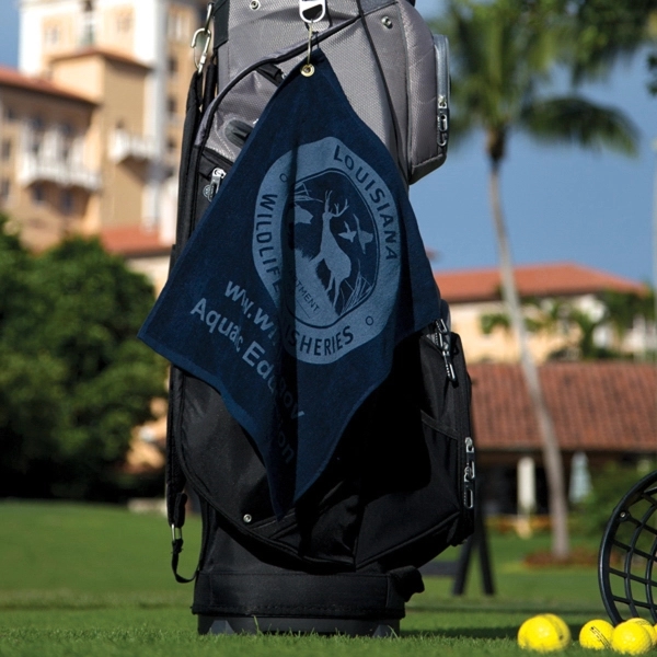 15" x 18" soft touch, terry velour, 100% cotton hemmed golf... from ASI 79750 Pro Towels