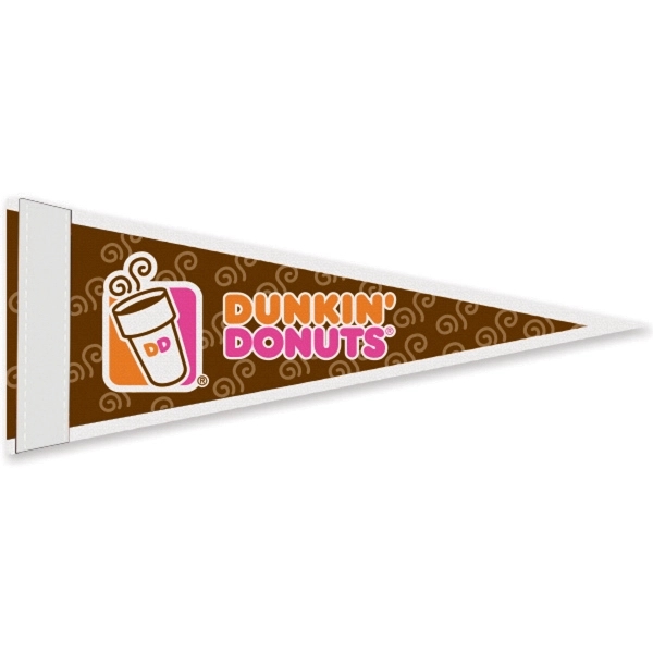 Durable, pennant measuring 4" x 10" with a 1" sewn strip.... from ASI 66390 LarLu