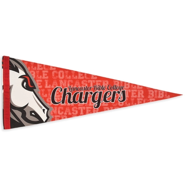 Durable, pennant measuring 12" x 30" with a 1" sewn strip.... from ASI 66390 LarLu