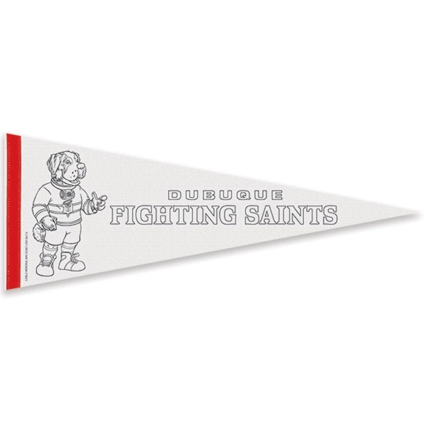 Durable, premium pennant measuring 9" x 24" with a 1" sewn... from ASI 66390 LarLu