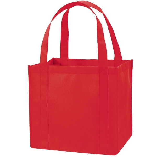 Non-woven shopping tote bag with plastic insert, gusseted sides and handles.... from ASI 39820 Opusline (Benmex) / Opus Line