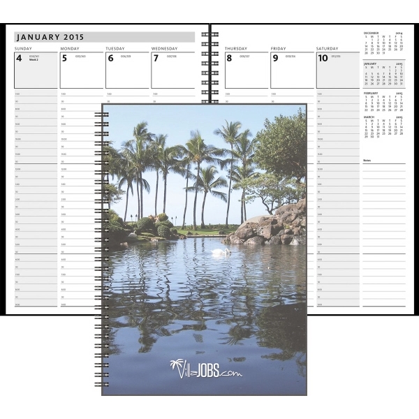7" x 10" weekly appointment/scheduling planner that includes full-color insert, month-at-a-glance... from ASI 91340 Journalbooks/Timeplanner Calendars