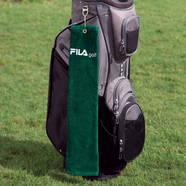 100% cotton golf towel hemmed with colored dobby and midweight terry... from ASI 79750 Pro Towels