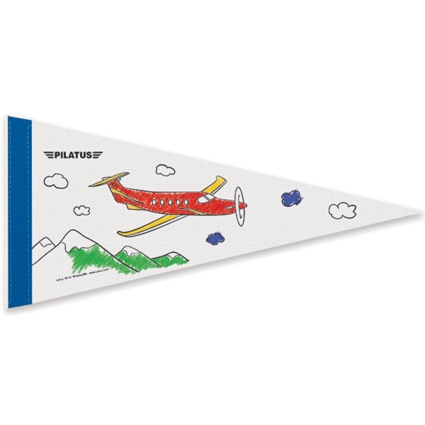 Durable, pennant measuring 8" x 18" with a 1" sewn strip.... from ASI 66390 LarLu