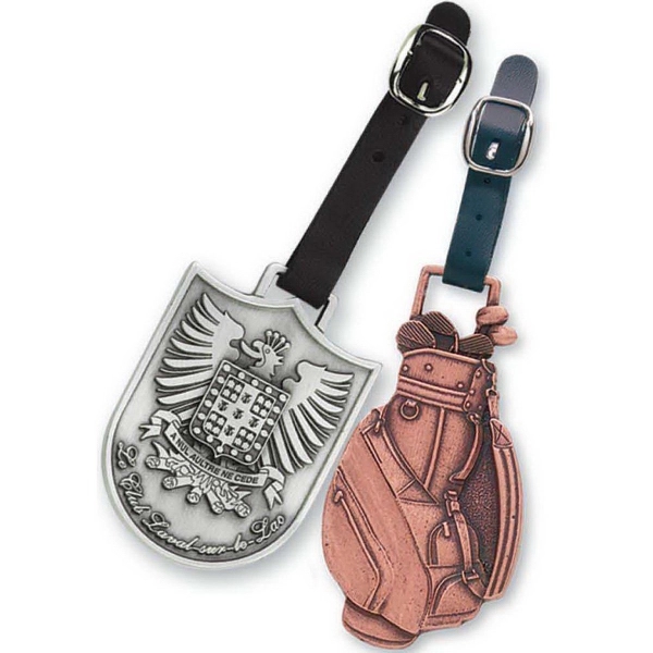 Pewter bag tag.... from ASI 53697 Faro Products