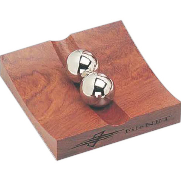 Rosewood business card display.... from ASI 46755 Cosmo Promos