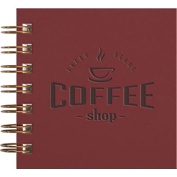 4" x 4" Deluxe square jotter pad with foil or deboss... from ASI 91340 Journalbooks/Timeplanner Calendars