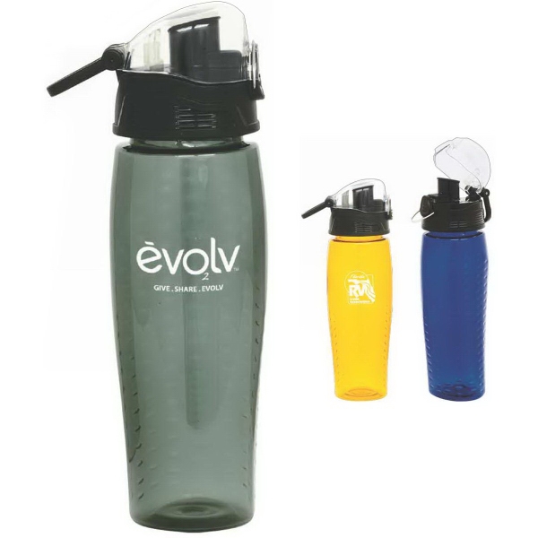 Rain 24 oz. Water Bottle with Pop Up Lid... from ASI 46755 Cosmo Promos