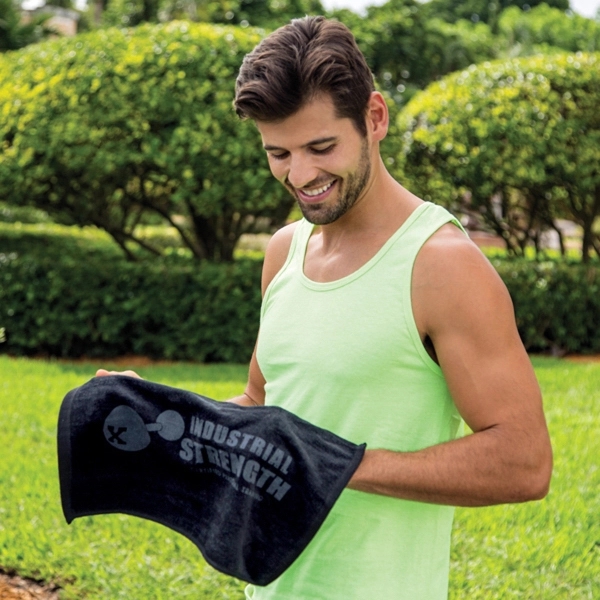 Terry velour twill hemmed fingertip towel measuring 11" x 18"... from ASI 79750 Pro Towels