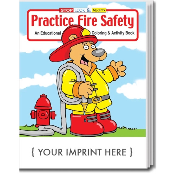 Practice Fire Safety educational coloring and activity book.... from ASI 45815 Coloring Book Solutions / Coloring Book Solutions™ LivRite