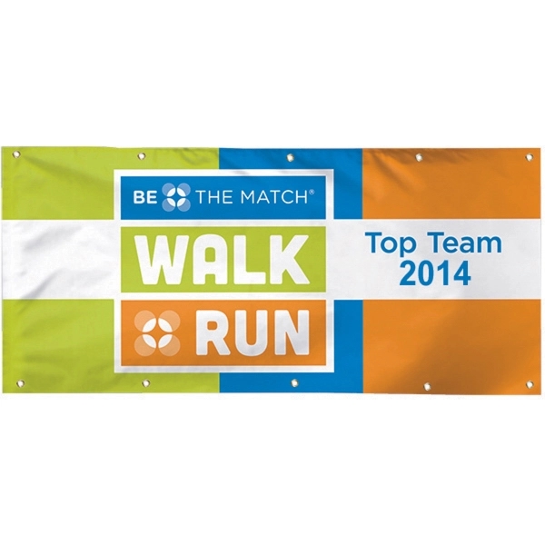 4' x 8' vinyl banner made of durable 13 oz. reinforced... from ASI 66390 LarLu