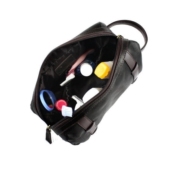 Oxford leather toiletry case. Made of Colombian leather.... from ASI 57702 GoodHopeBags, Inc.