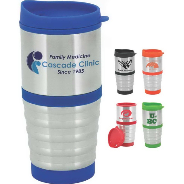 Serius 16 oz. Stainless Steel Tumbler with Plastic Liner... from ASI 46755 Cosmo Promos