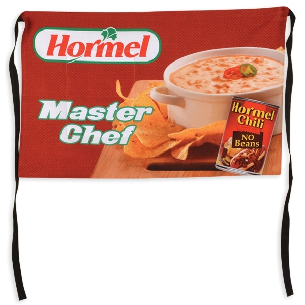 Full-color half apron made of polyester with black trim - perfect... from ASI 66390 LarLu