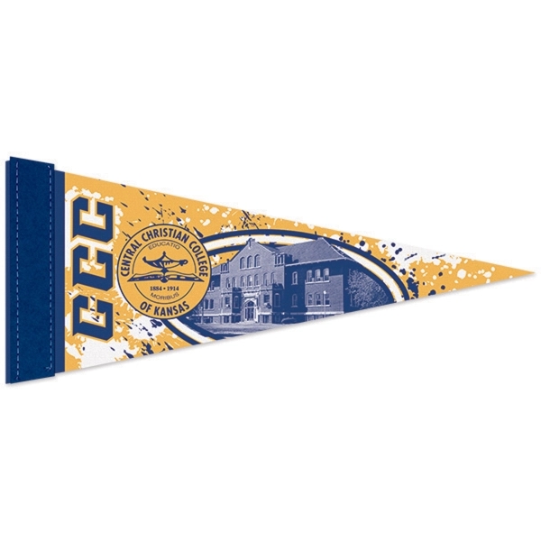 Durable, soft to the touch, plush felt premium pennant measuring 5"... from ASI 66390 LarLu