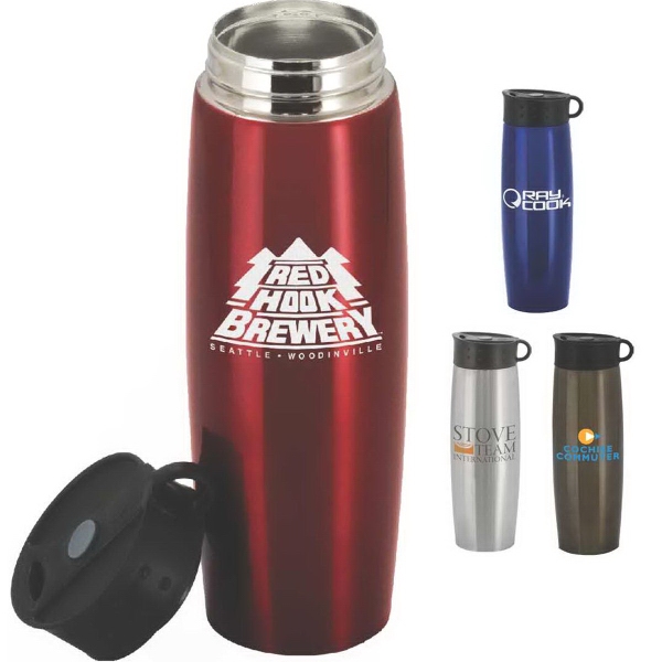 Quixote 16 oz. Double-Walled Stainless Steel Tumbler... from ASI 46755 Cosmo Promos