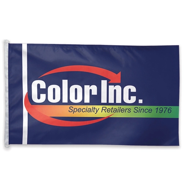 4' x 6' one-sided flag made of 5.4 oz. polyester knit... from ASI 66390 LarLu