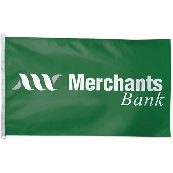 5' x 8' one-sided flag made of 5.4 oz. polyester knit... from ASI 66390 LarLu