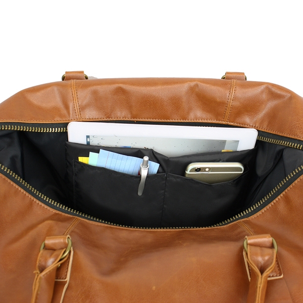 Heritage Weekend Expandable Duffel Bag. Made of PVC leather.... from ASI 57702 GoodHopeBags, Inc. / Good Hope Bags