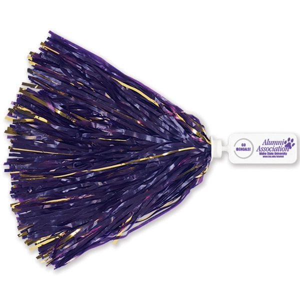 Imprinted pom with a 1.75" x 4" rectangle/token handle and 500... from ASI 66390 LarLu