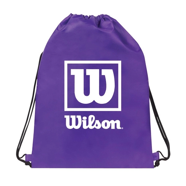 Quincy drawstring backpack. Versatile drawstring bag with adjustable loop corners.... from ASI 30112 ACE Products / Ace Line