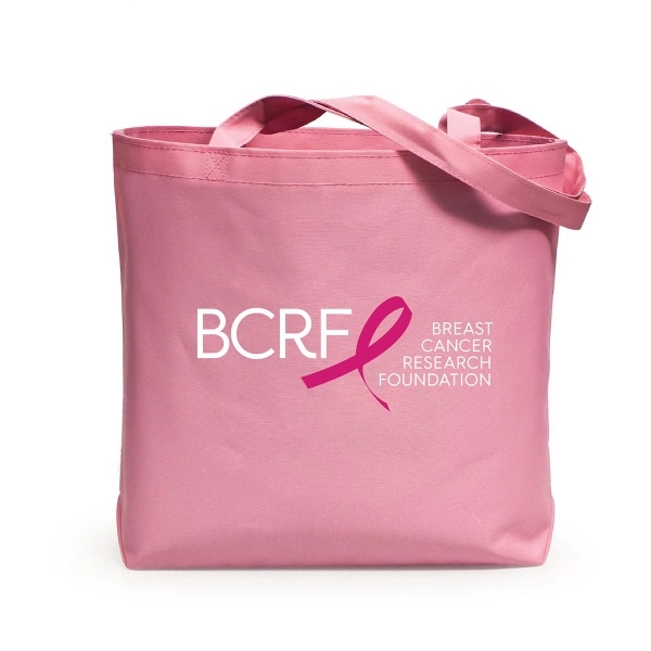 600D polyester tote bags are  made with self fabric handles.... from ASI 30112 ACE Products / Ace Line