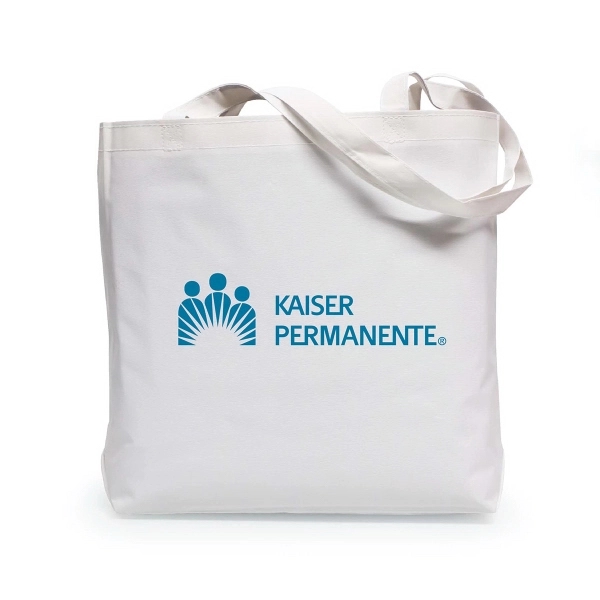600D polyester tote bags are  made with self fabric handles.... from ASI 30112 ACE Products / Ace Line