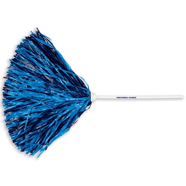 Imprinted pom with 12" white plastic handle and 500 streamers.... from ASI 66390 LarLu