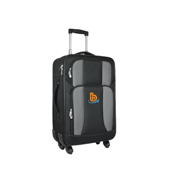 Carry on spinner suitcase. Made of 600D polyester with semi-hard EVA... from ASI 57702 GoodHopeBags, Inc.