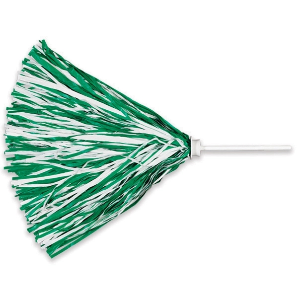 Unimprinted pom with a 6" white molded plastic handle and 500... from ASI 66390 LarLu
