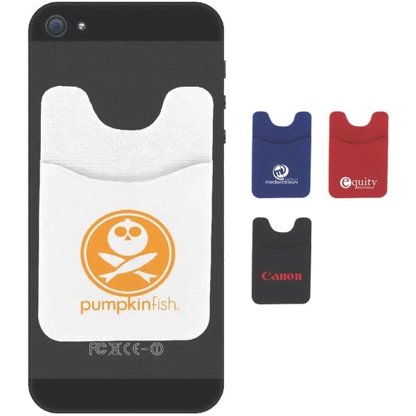 Silicone card sleeve with adhesive back.... from ASI 46755 Cosmo Promos