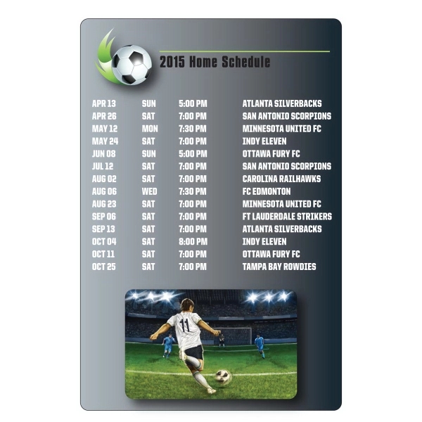 Stick-it wall calendar with a gloss finish and special low tack... from ASI 79392 Premiums Plus Inc