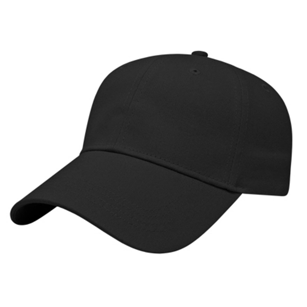 Low profile six panel structured cotton twill cap with two-piece hook... from ASI 43792 Cap America Inc