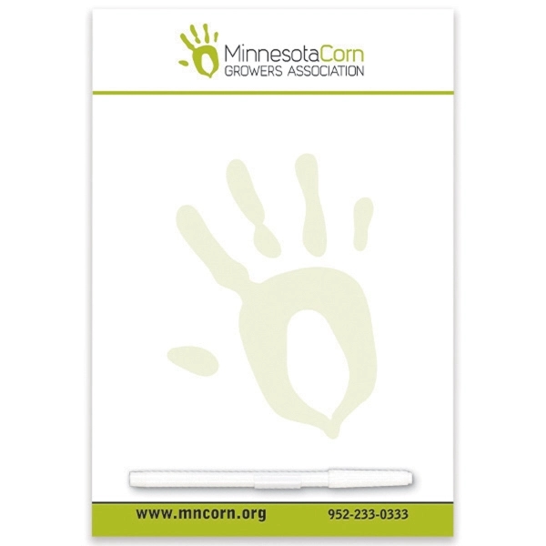 Rectangle shaped memo board measuring 5.5" x 8.5" with write-on wipe-off... from ASI 66390 LarLu
