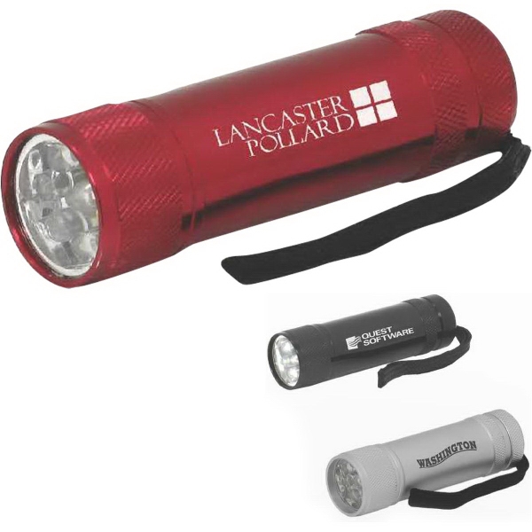Metal 9 LED Flashlight... from ASI 46755 Cosmo Promos
