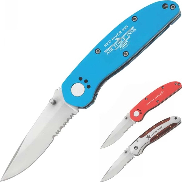Heavy duty utility knife with 3" stainless steel blade. Comfortable grip.... from ASI 46755 Cosmo Promos
