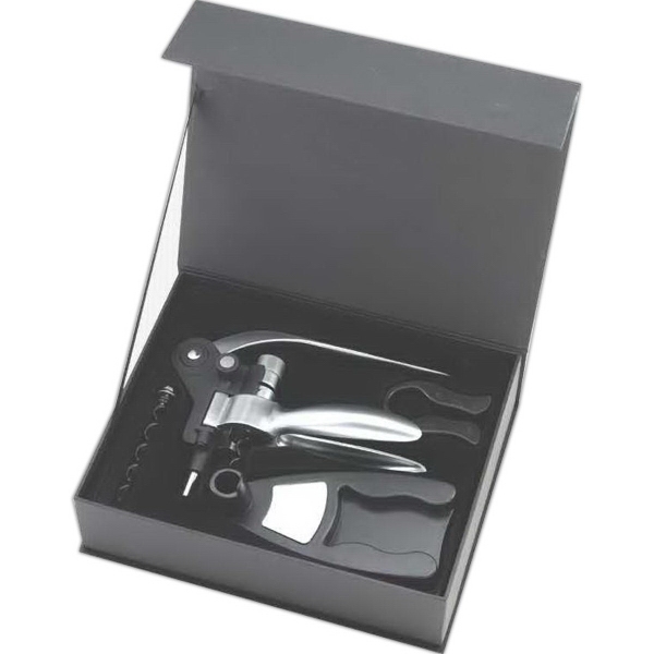 Metal butterfly wine opener with spare corkscrew and more.... from ASI 46755 Cosmo Promos