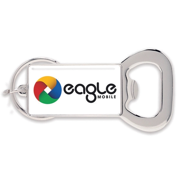 Rectangle key ring made in the USA in silver with a... from ASI 66390 LarLu
