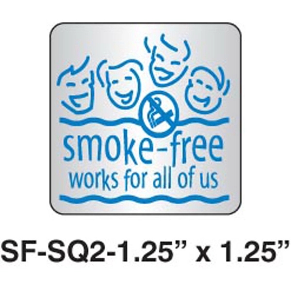 Square foil stickers with permanent adhesive on a roll.... from ASI 79392 Premiums Plus Inc / Premiums Plus Canada