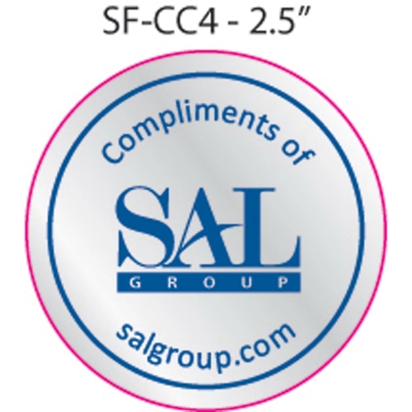 Circle/Oval foil paper stickers on rolls of 500.... from ASI 79392 Premiums Plus Inc