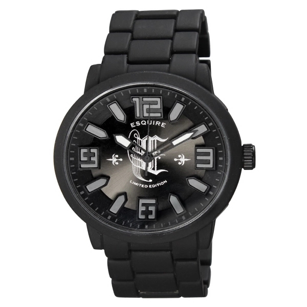 Men's watch in black with a rubber strap, a second hand,... from ASI 86230 Selco