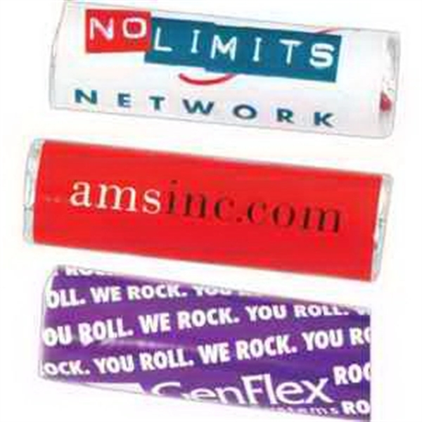 Candy roll of 11 assorted fruit flavored candies with white wrapper.... from ASI 44900 NC Custom (CI/Lanco) / Lanco