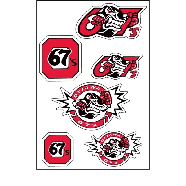 Custom paper sticker sheet. Made with our Recyclable Enviroliner - 100%... from ASI 79392 Premiums Plus Inc