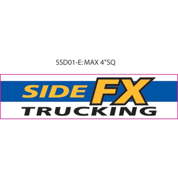 Custom shaped vinyl decal, 1" to 4" square inches.... from ASI 79392 Premiums Plus Inc