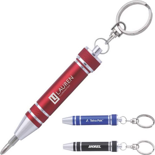 3-bit metal screwdriver keychain.... from ASI 46755 Cosmo Promos