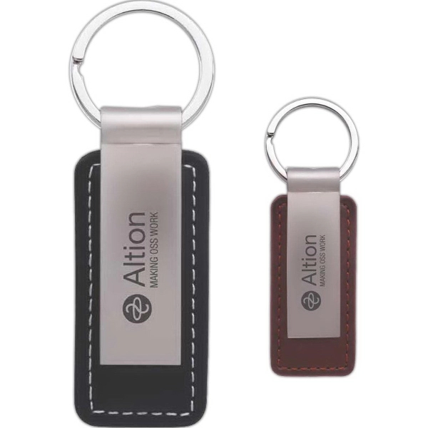 Leather and metal key chain.... from ASI 46755 Cosmo Promos