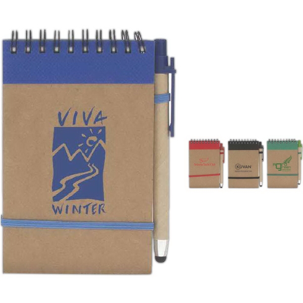 Colorful Recycled Jotter w/ Stylus... from ASI 46755 Cosmo Promos