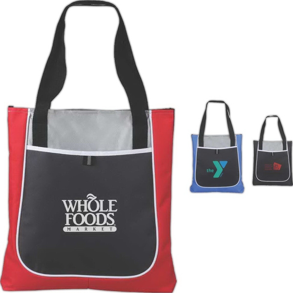 Poly canvas tote, 15" x 14" x 2".... from ASI 46755 Cosmo Promos