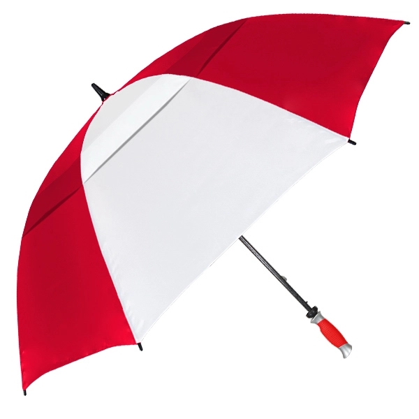 Manual opening umbrella with 62" arc, all fiberglass construction and alternating... from ASI 89955 StrombergBrand / Stromberg Brand Stromberg