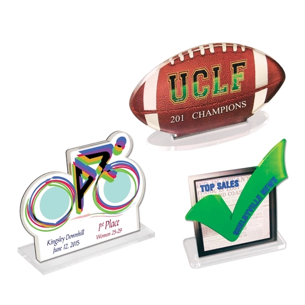 Acrylic desk plaque comes with magnetic backing.... from ASI 72521 Morris Magnets / Laser Cuts